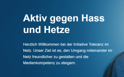 Wir sind Projektpartner der Initiative Toleranz im Netz